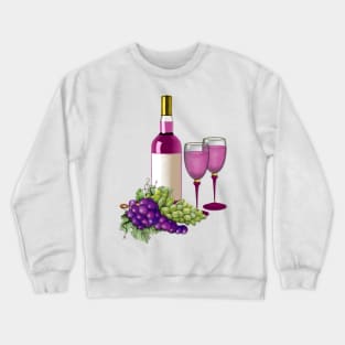 Wine & Grapes Toast Crewneck Sweatshirt